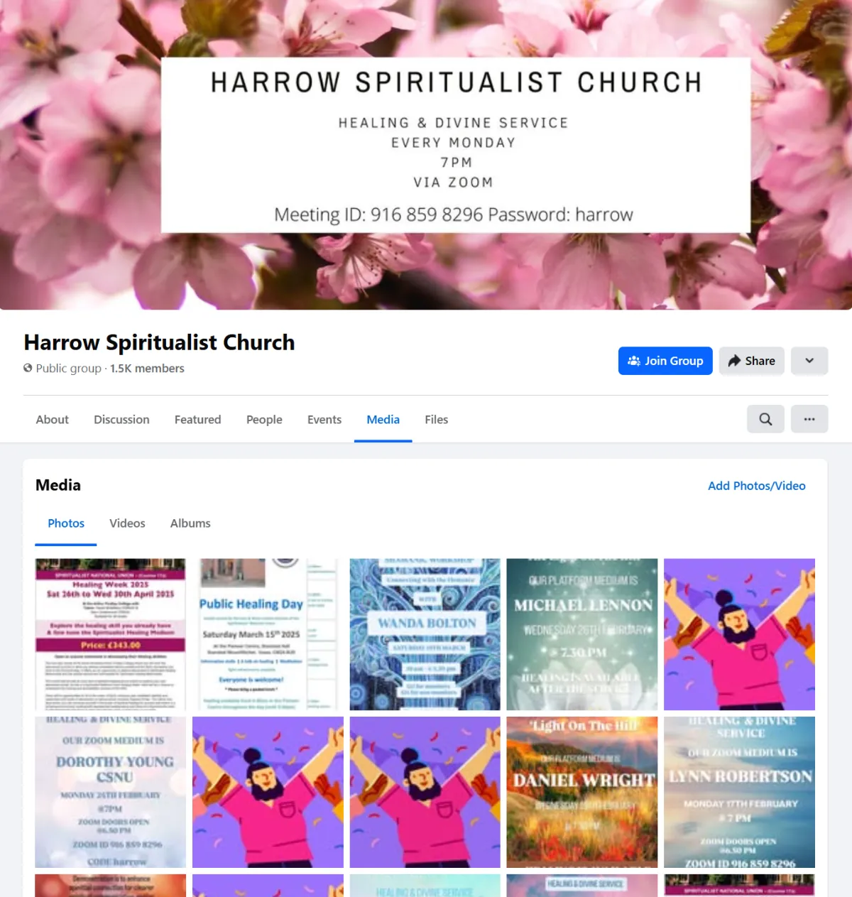 homepage with welcome